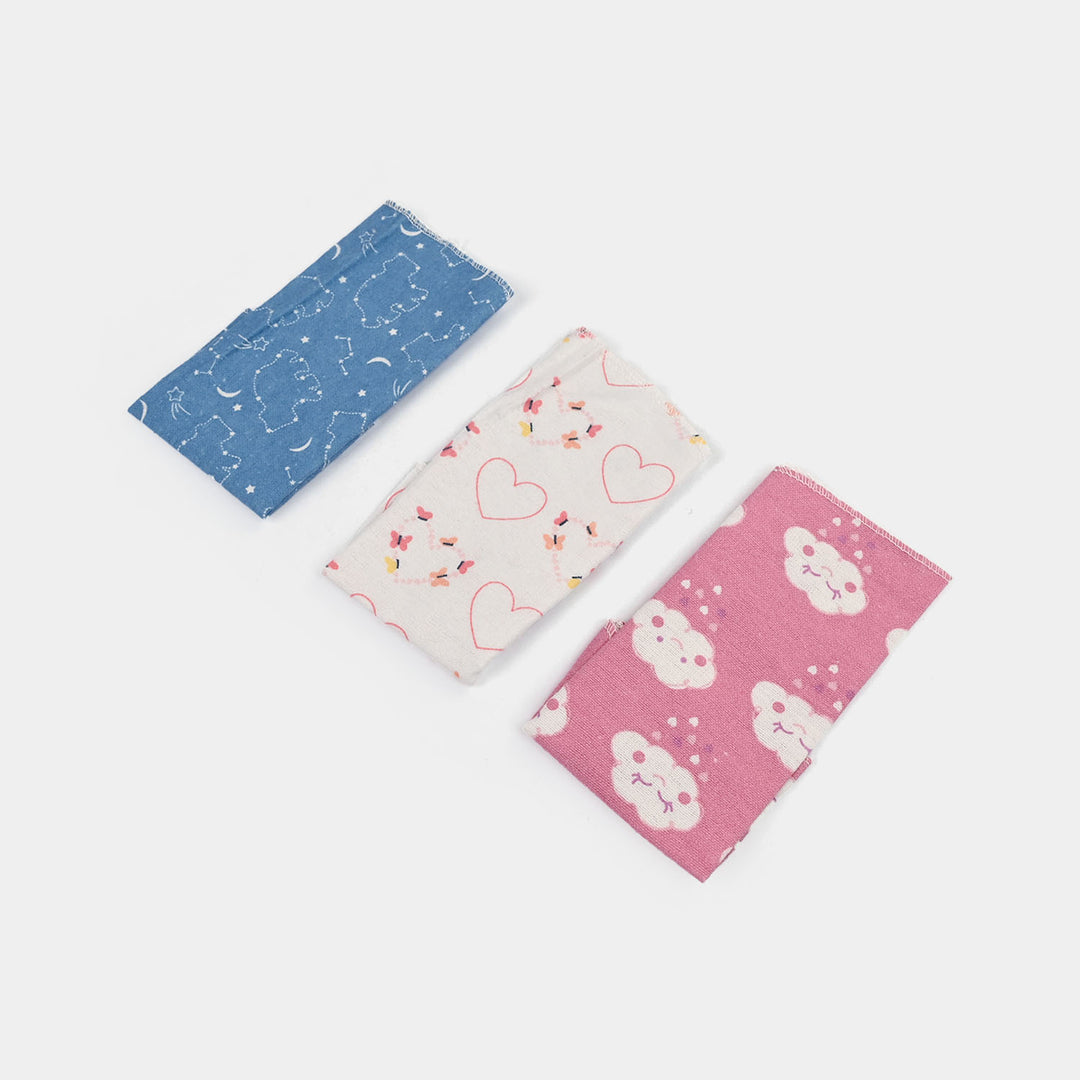 Soft Cotton Baby Face Towel | 3PCs