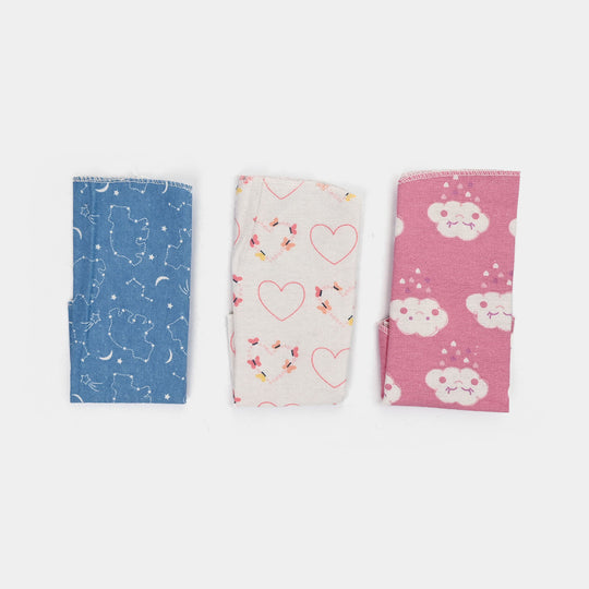 Soft Cotton Baby Face Towel | 3PCs