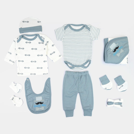 Infant Starter Set 11Pcs Bow Faded Denim