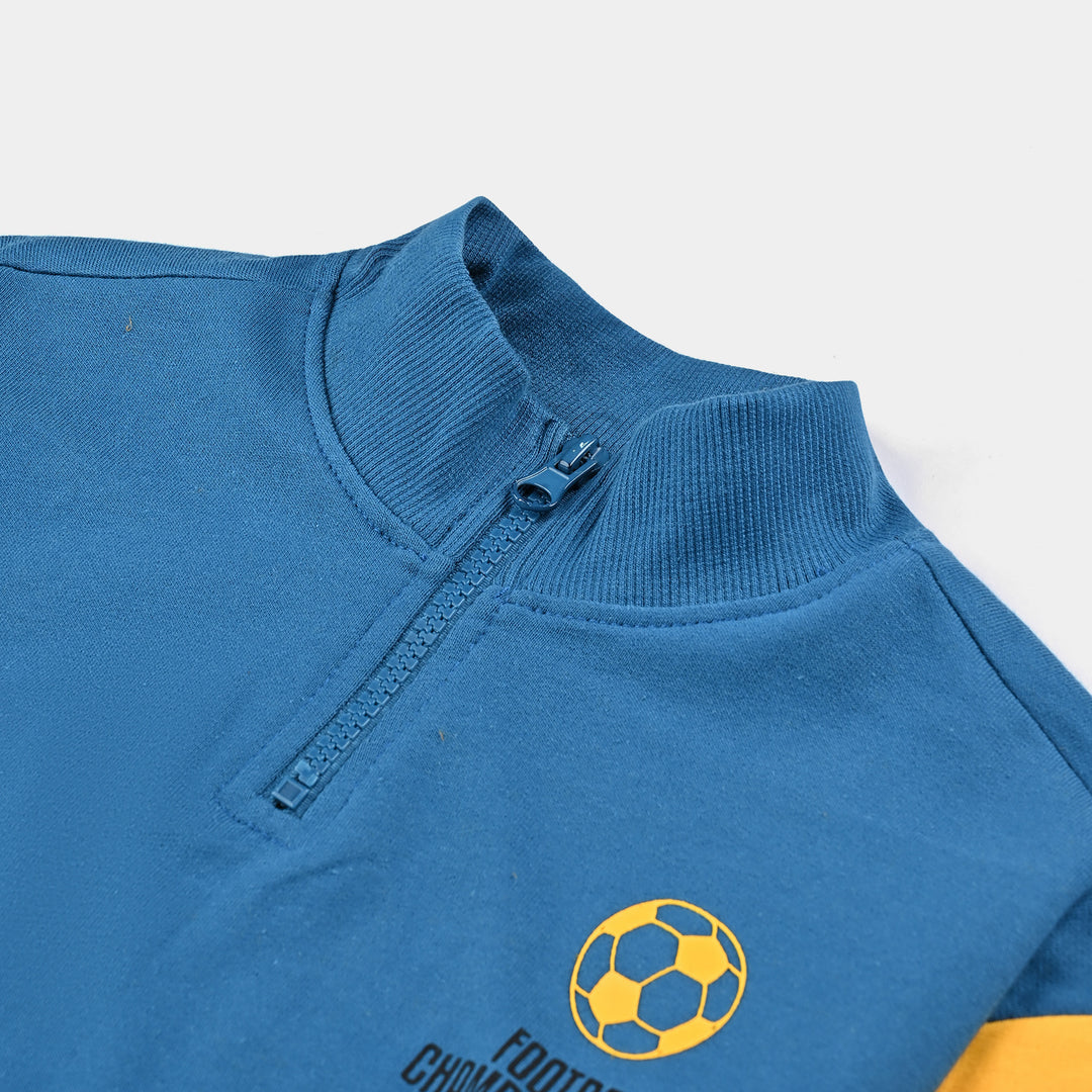 Boys Cotton Terry Sweatshirt Football