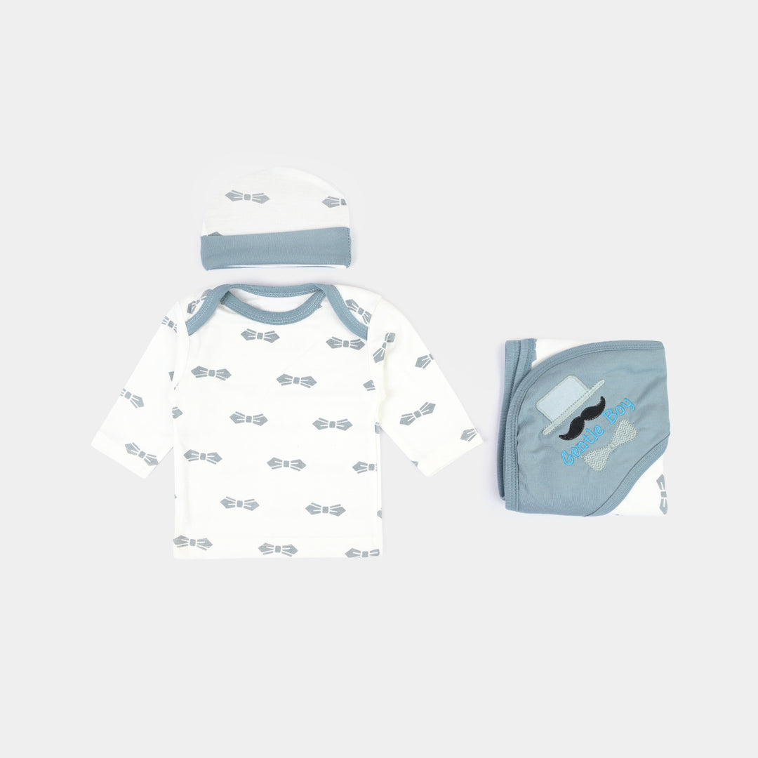 Infant Starter Set 11Pcs Bow Faded Denim