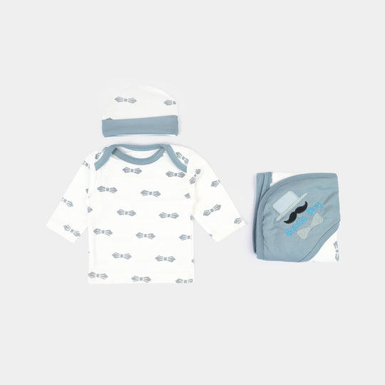 Infant Starter Set 11Pcs Bow Faded Denim