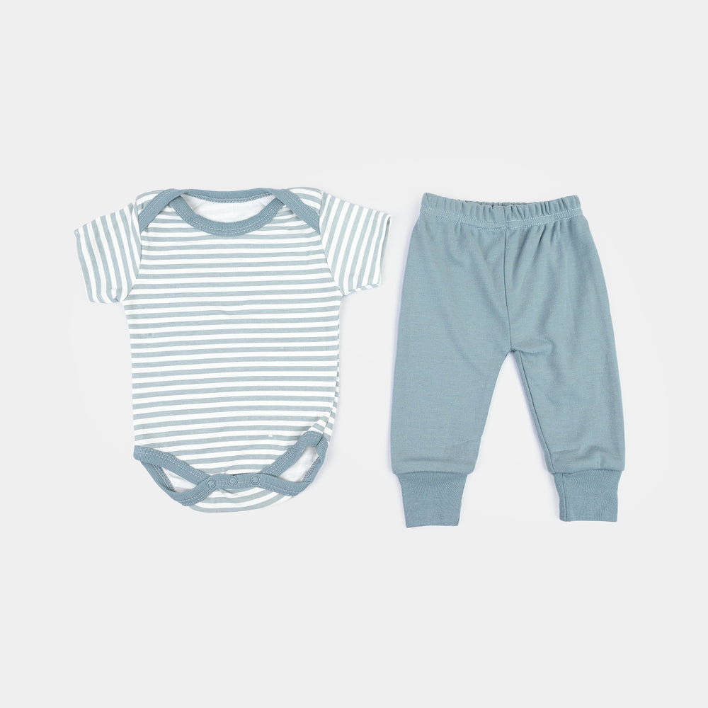 Infant Starter Set 11Pcs Bow Faded Denim