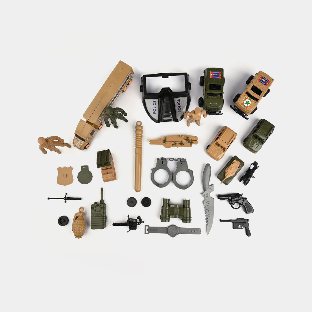 Military-Themed Large Toy Play Set for Kids
