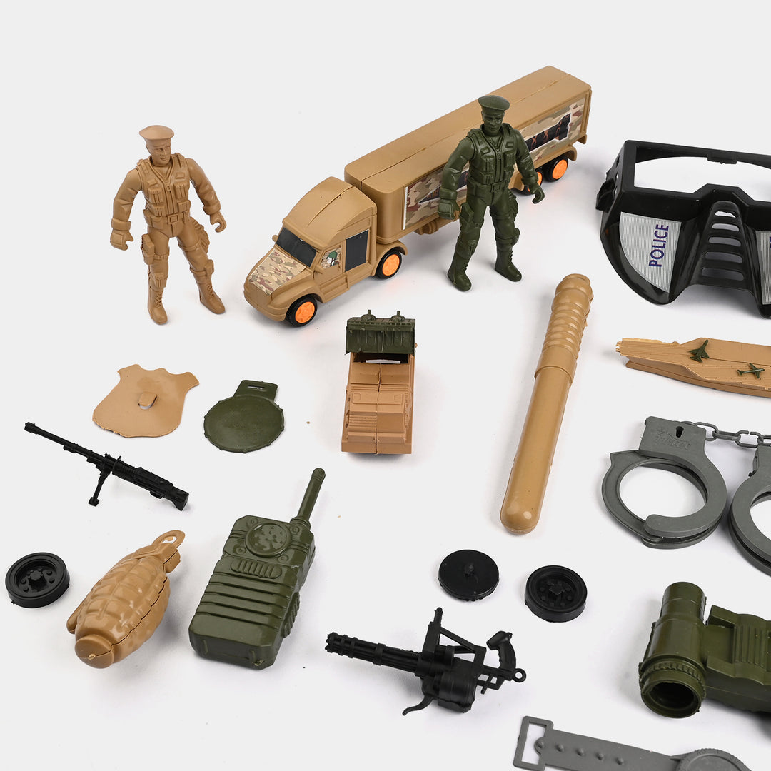 Military-Themed Large Toy Play Set for Kids