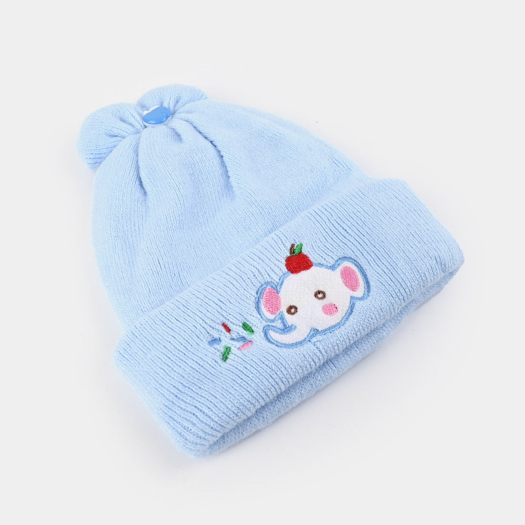 Baby Winter Cap/Hat  Elephant Embroidered | 6M+