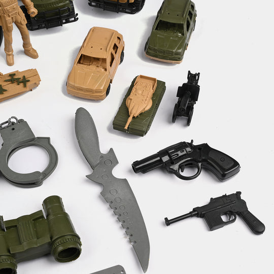 Military-Themed Large Toy Play Set for Kids