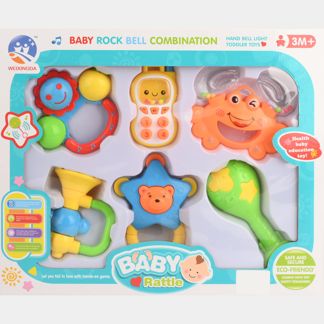 Baby Rock Bell Combination Rattle Set
