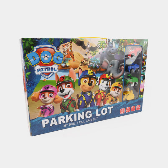 Parking Lot DIY Build Rail Car Set – 4 Car Playset