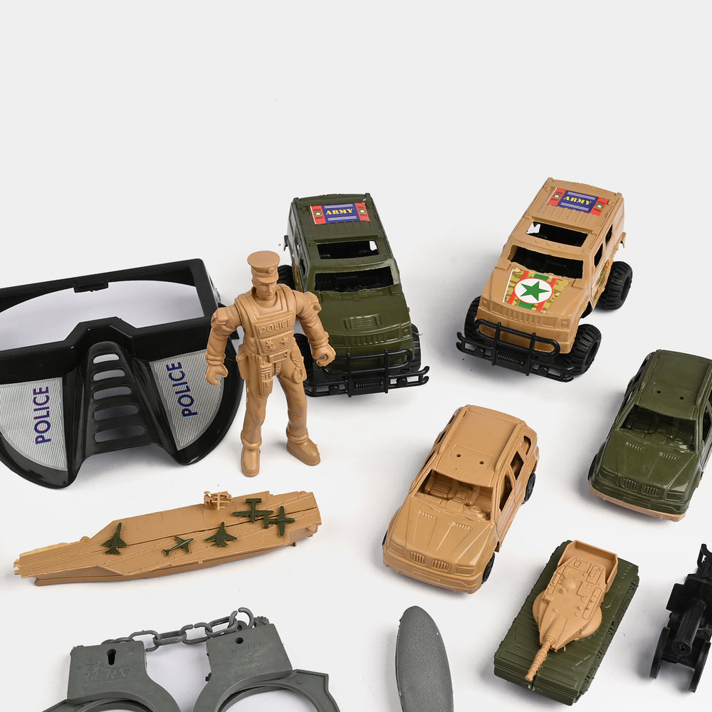 Military-Themed Large Toy Play Set for Kids