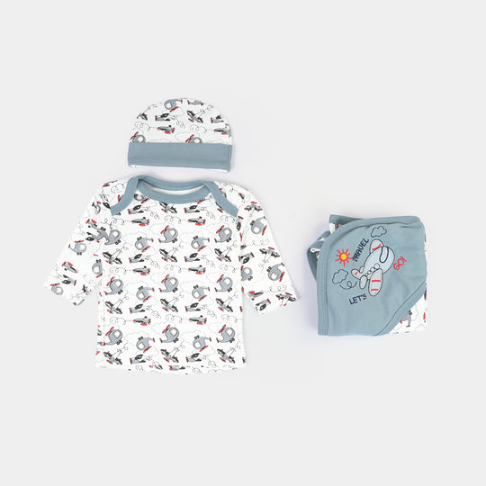 Infant Starter Set 11Pcs Helicopter Faded Denim