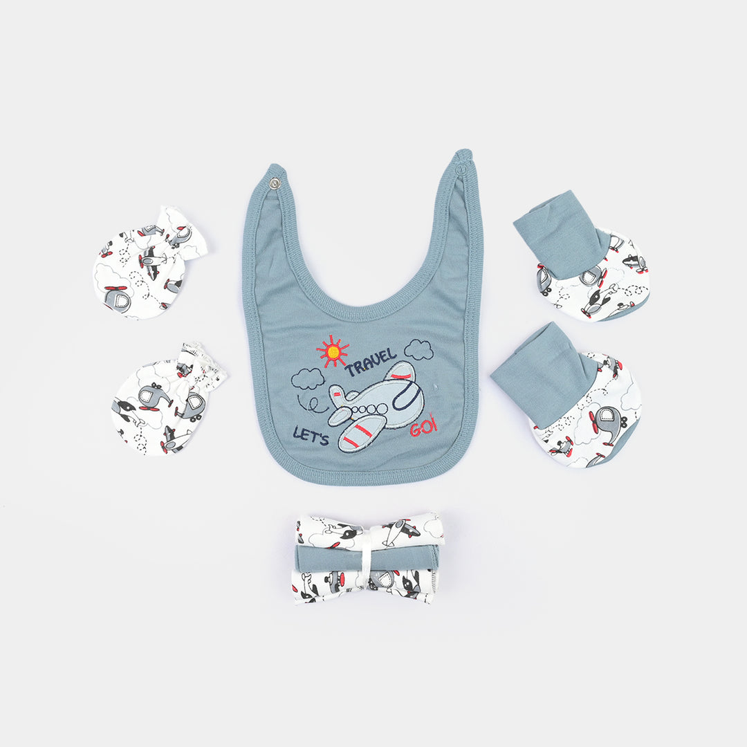 Infant Starter Set 11Pcs Helicopter Faded Denim