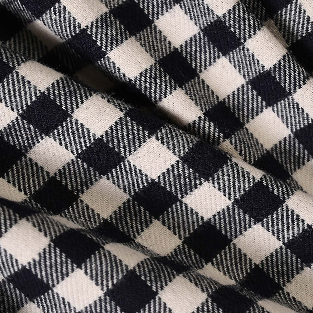 Infant Boys Flannel Basic Casual Shirt F/S Hooded-Off.White
