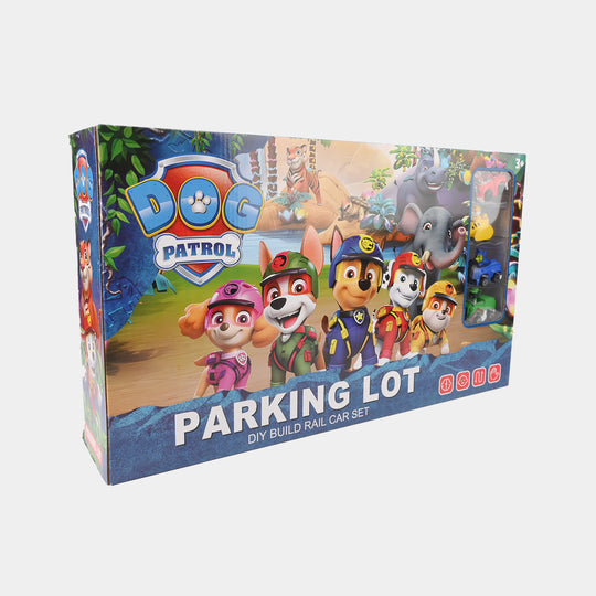 Parking Lot DIY Build Rail Car Set – 4 Car Playset