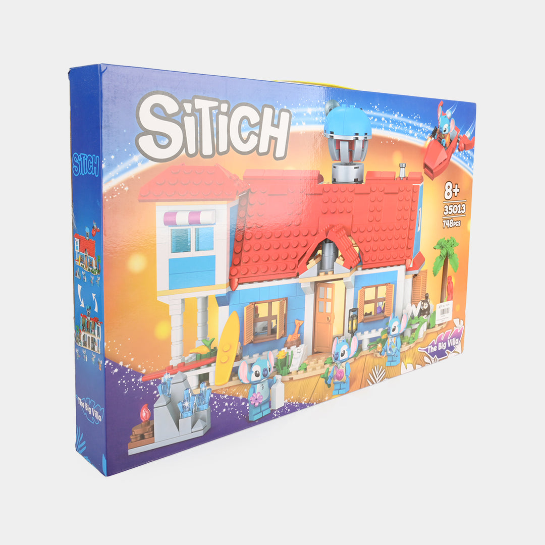 Educational Island Villa Construction Toy Set