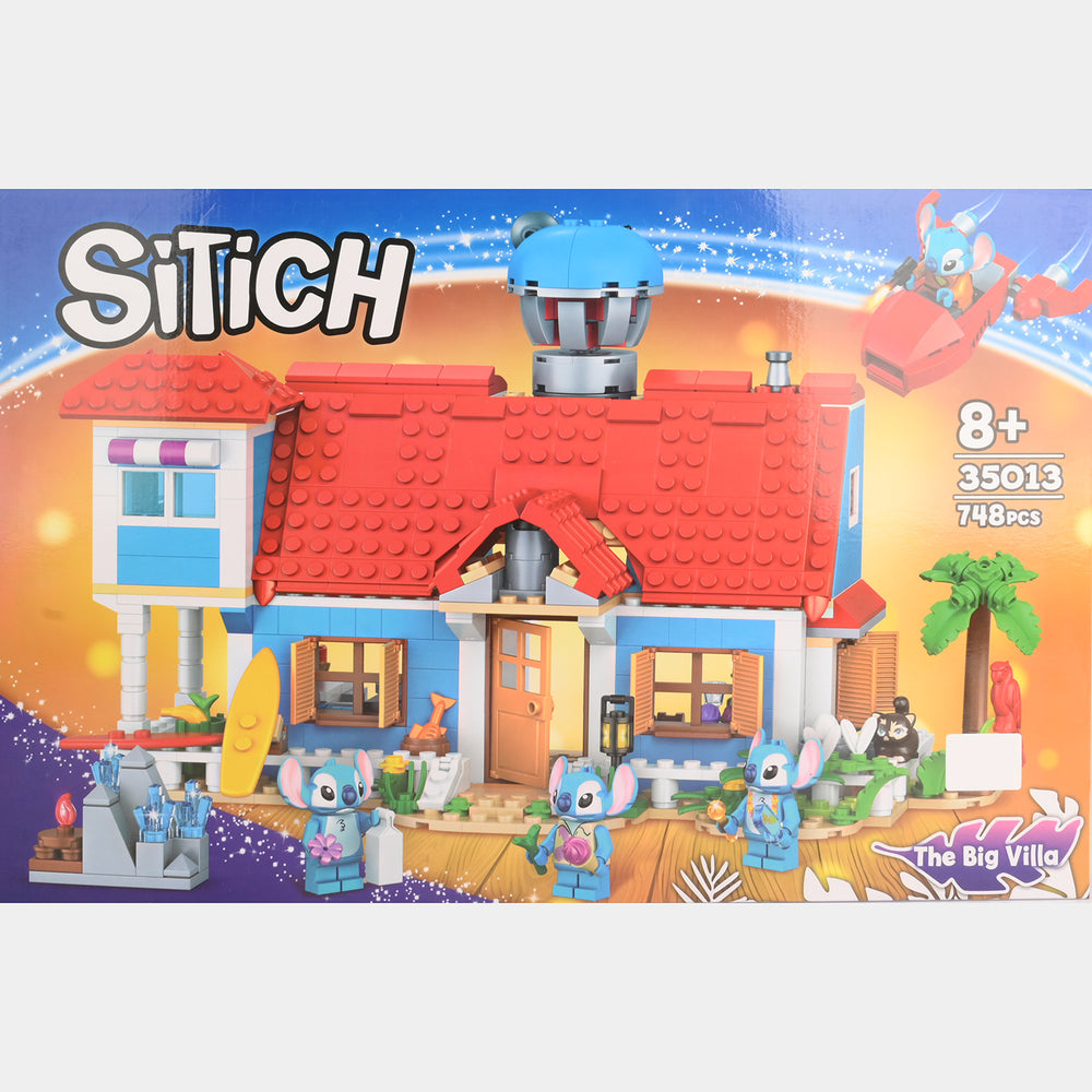 Educational Island Villa Construction Toy Set