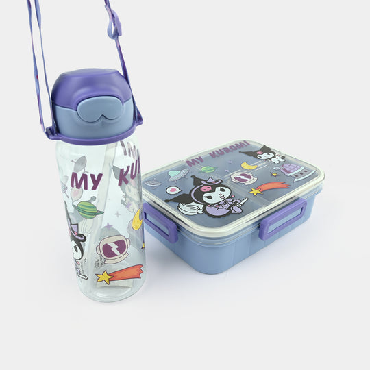 Water Bottle & Lunch Box 2-Piece School Set