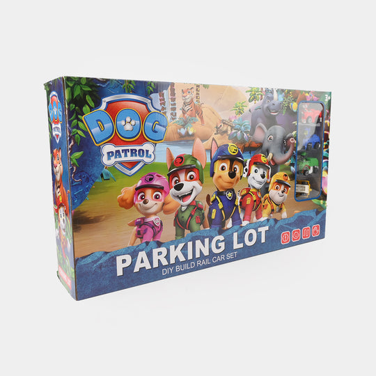 Parking Lot DIY Build Rail Car Set – 4 Car Playset