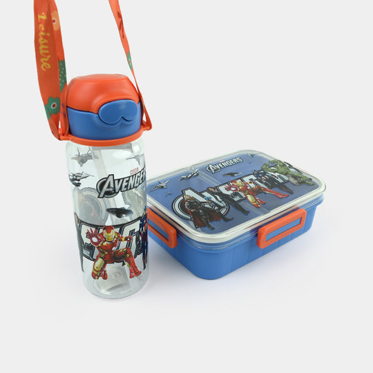 Water Bottle & Lunch Box 2-Piece School Set