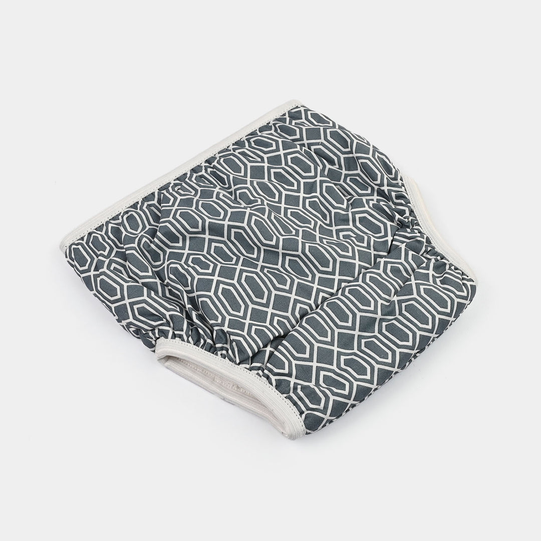 Towel Cotton Panty 6-12M Grey Base Diamond Print