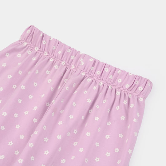 Girls Lycra Jersey Tights – Purple