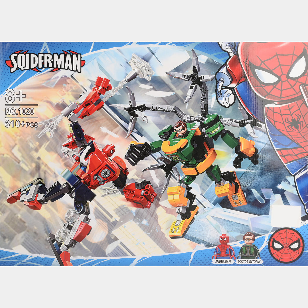 Superhero Mech Battle Building Blocks Set