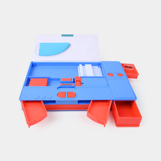 Multi-Compartment Magnetic Jumbo Pencil Box