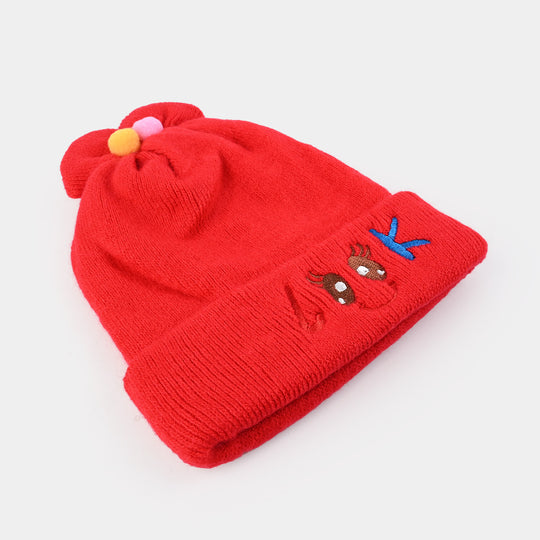 Baby Winter Cap/Hat Look Embroidered | 6M+