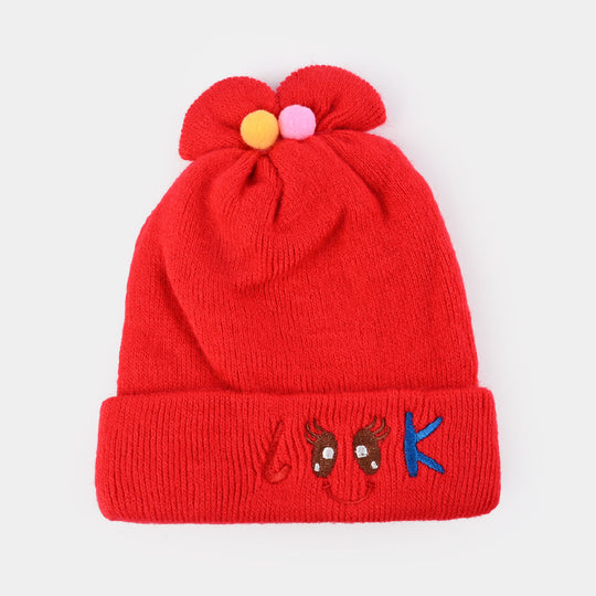 Baby Winter Cap/Hat Look Embroidered | 6M+