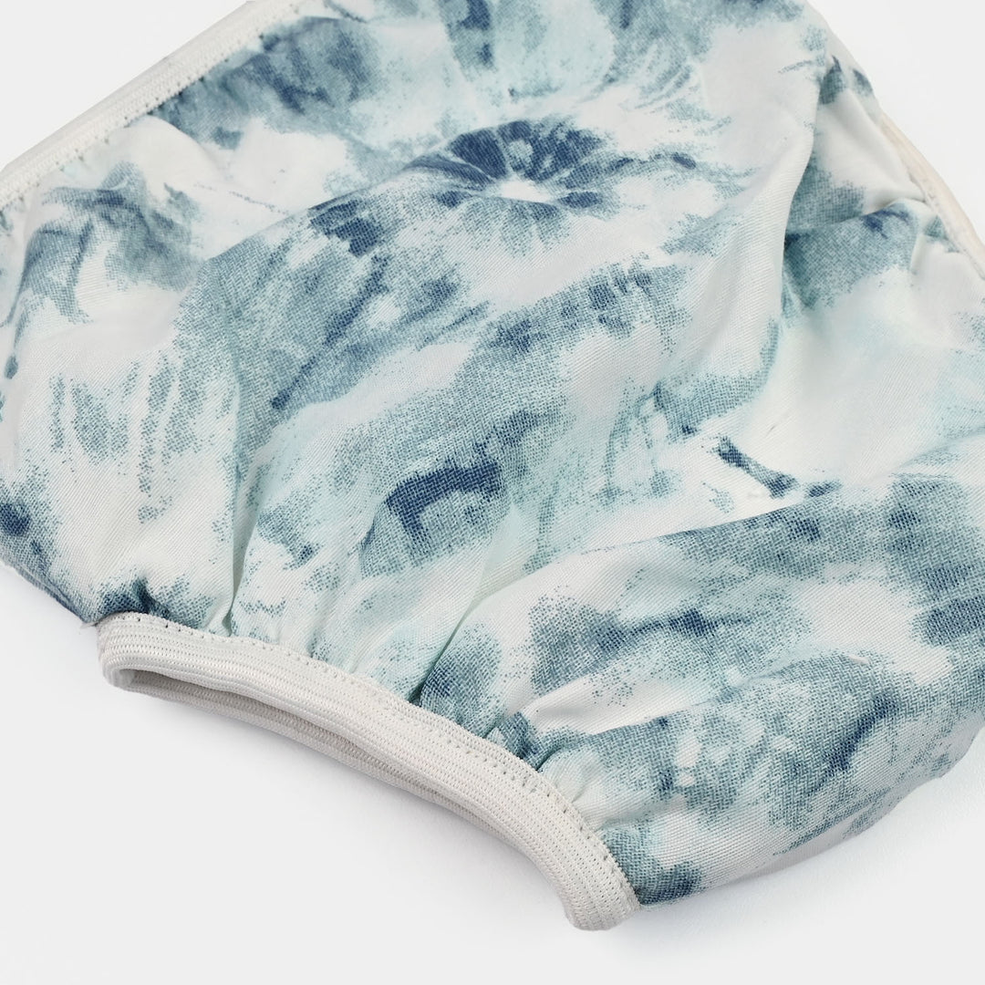 Towel Cotton Panty 3-6M Blue Print
