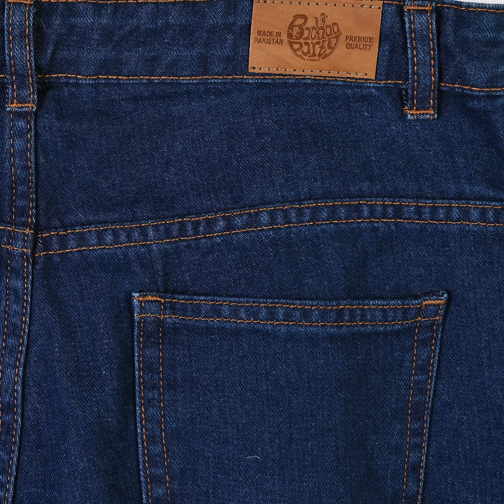 Teens Boys Denim rigid Pant Basic Dark Blue