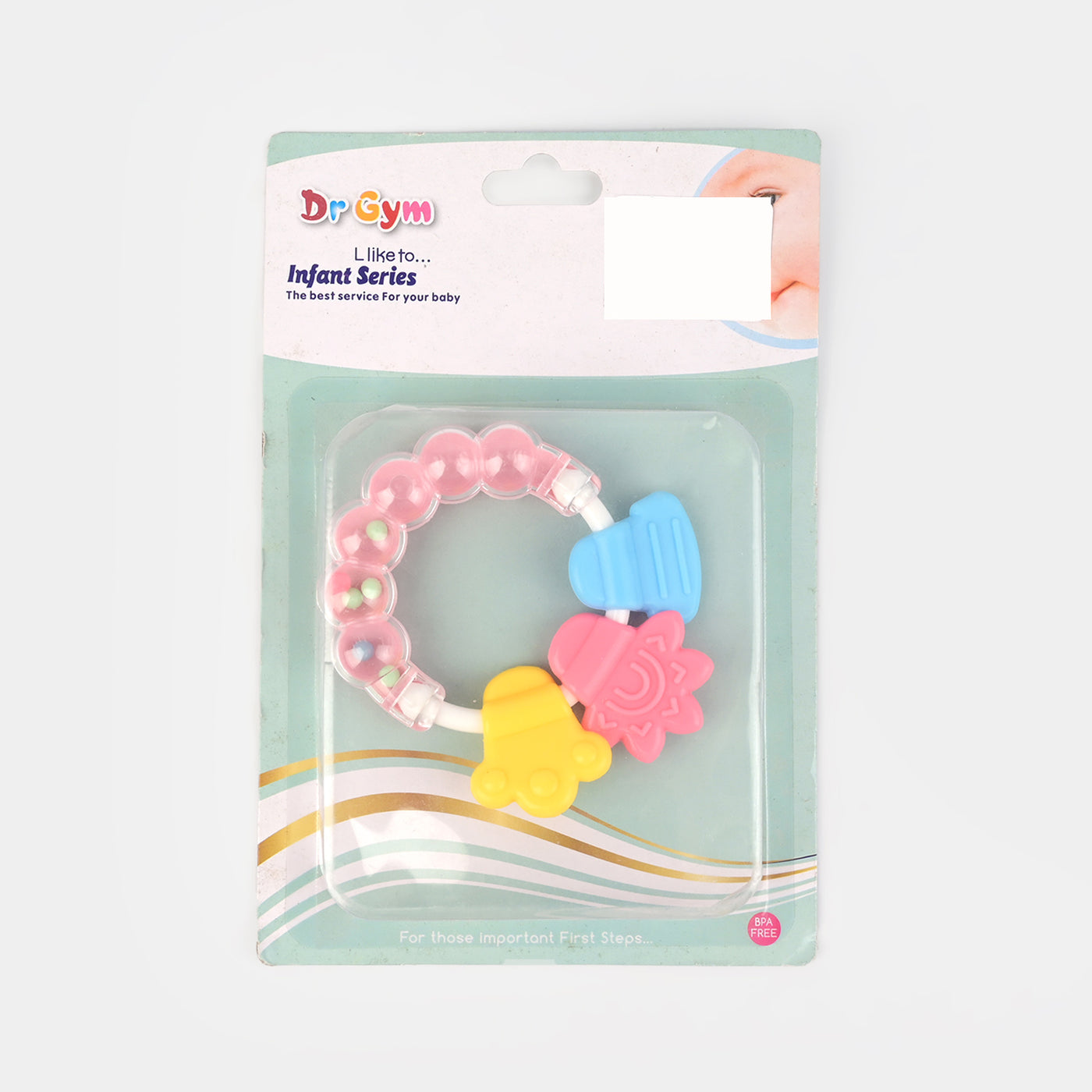 Rattle & Teether | Pink