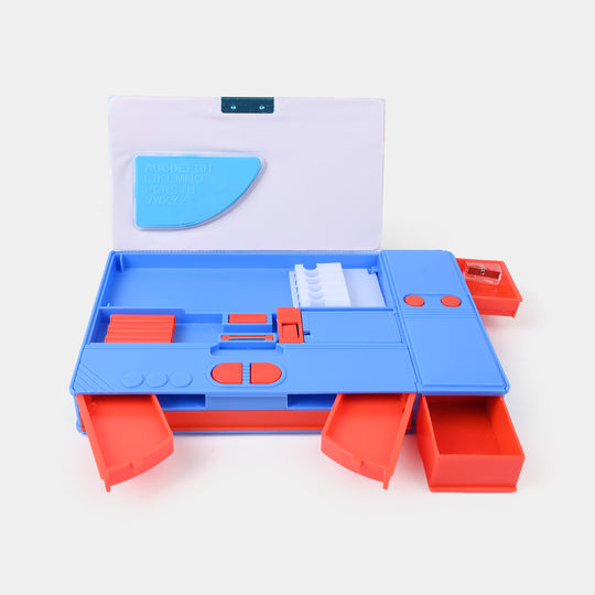 Multi-Compartment Magnetic Jumbo Pencil Box