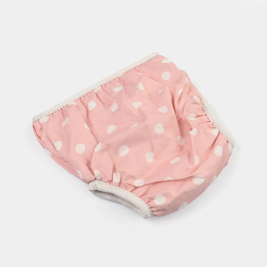 Towel Cotton Panty 6-12M Pink Dot Print