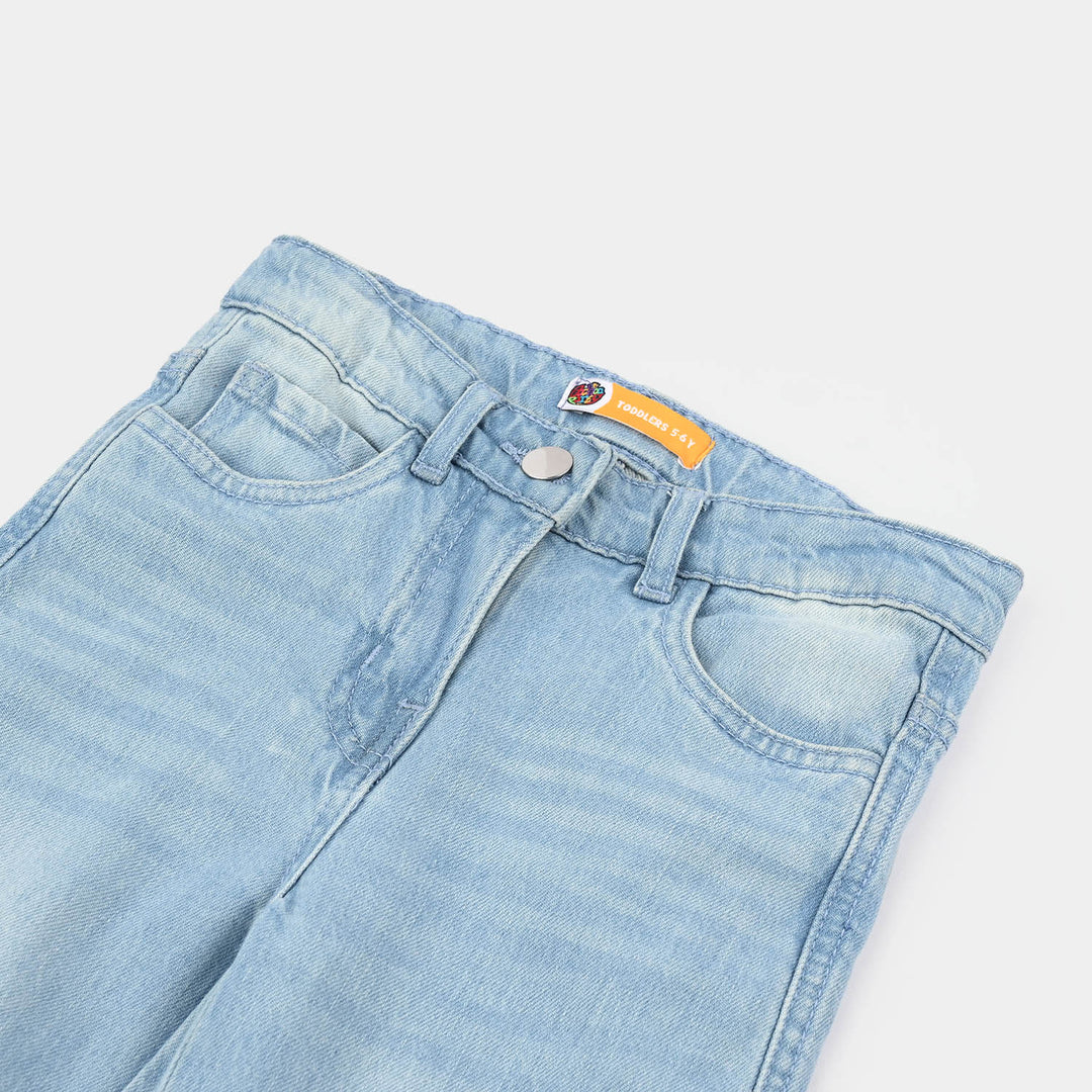 Girls Denim Stretch Pant (Studs Seam) – Light Blue