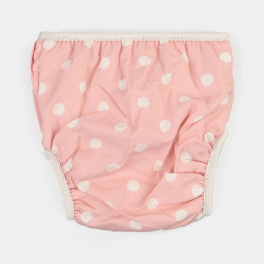 Towel Cotton Panty 6-12M Pink Dot Print