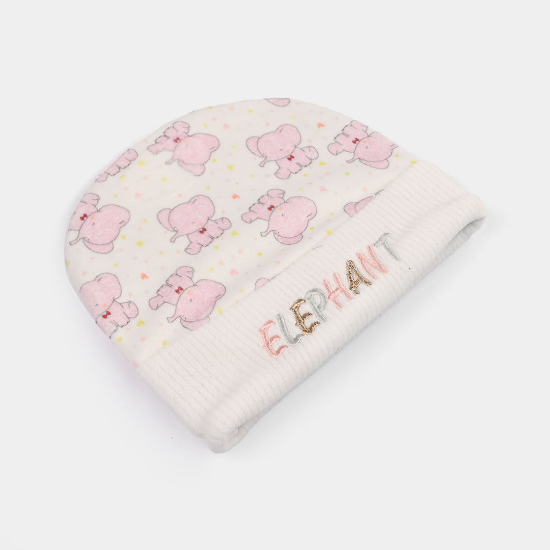 Baby Cap/Hat Velvet Printed