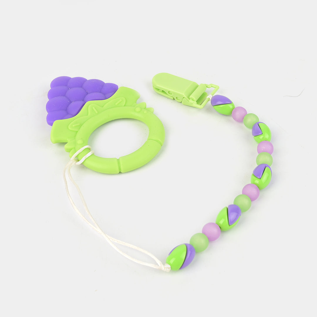 Teether With Chain | Purple