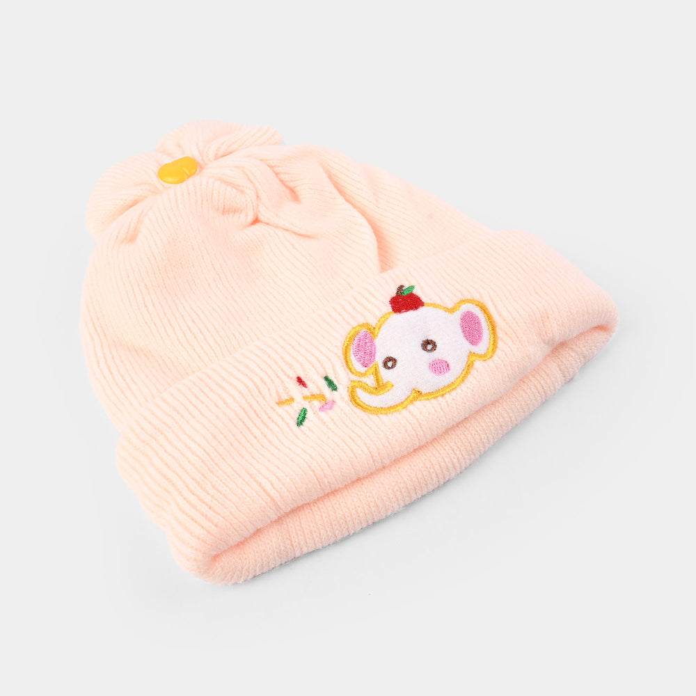 Baby Winter Cap/Hat  Elephant Embroidered | 6M+