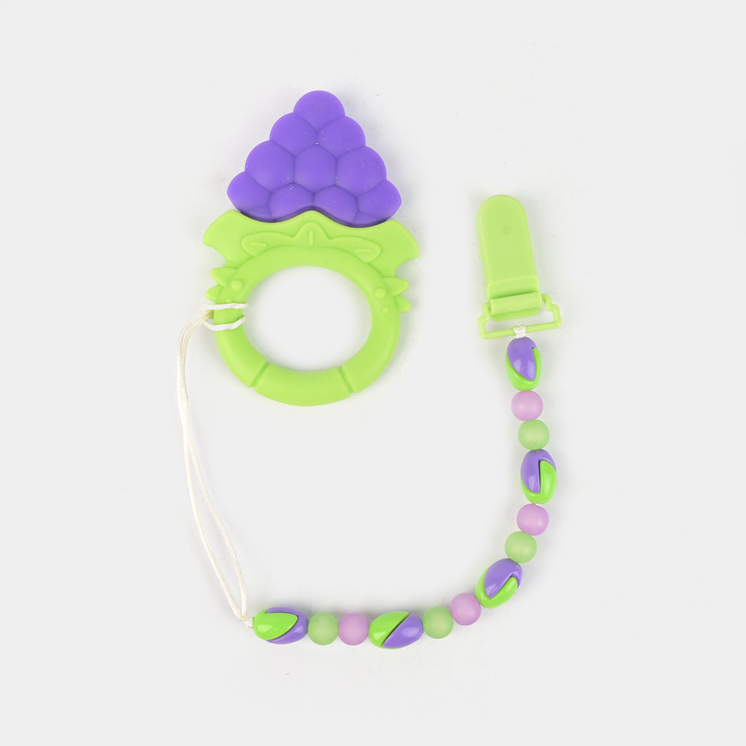 Teether With Chain | Purple