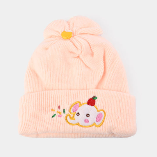 Baby Winter Cap/Hat  Elephant Embroidered | 6M+