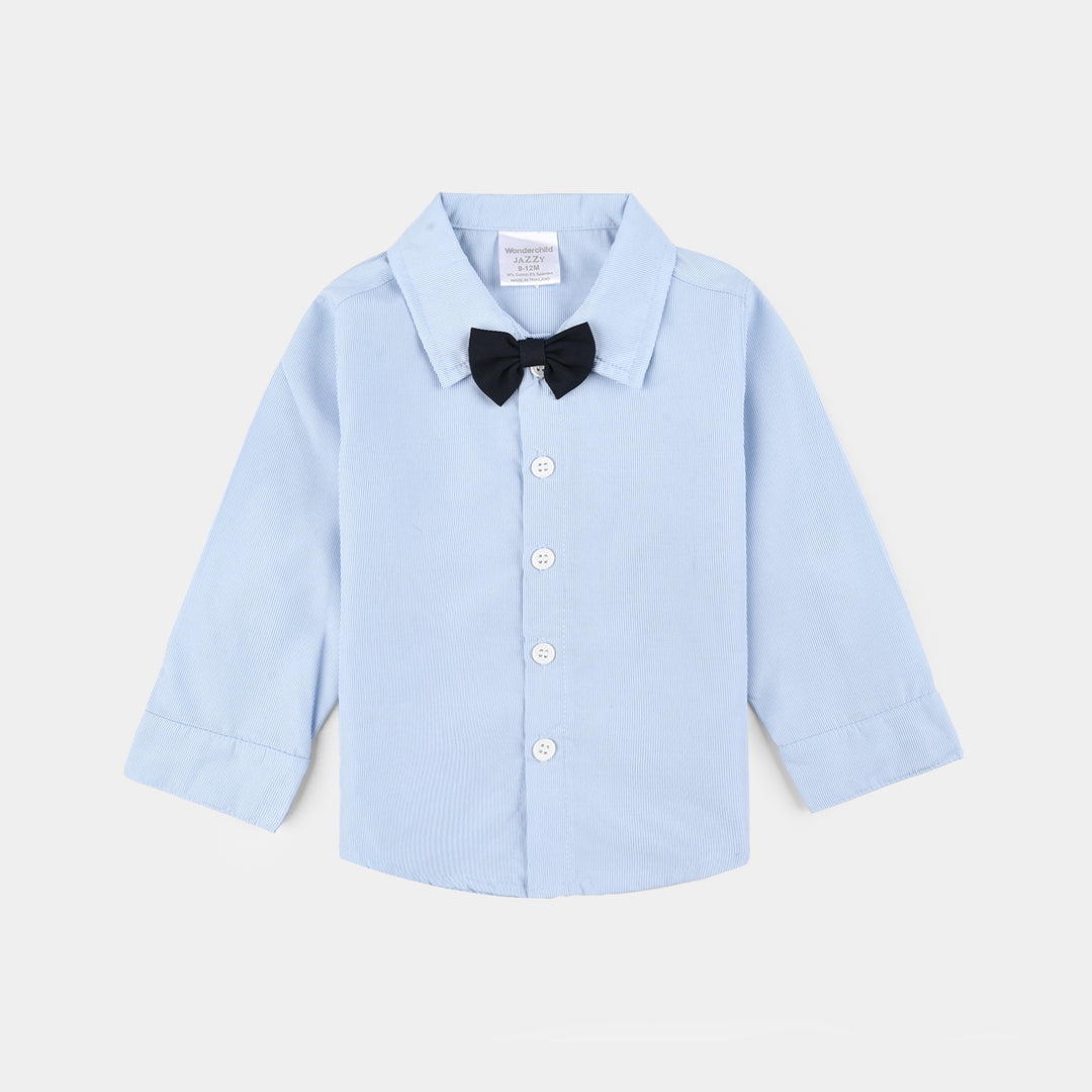 Infant Boys Cotton Interlock Suit-NAVY/BLUE