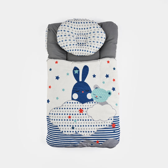 Cute Printed Baby Carry Nest with Head Pillow