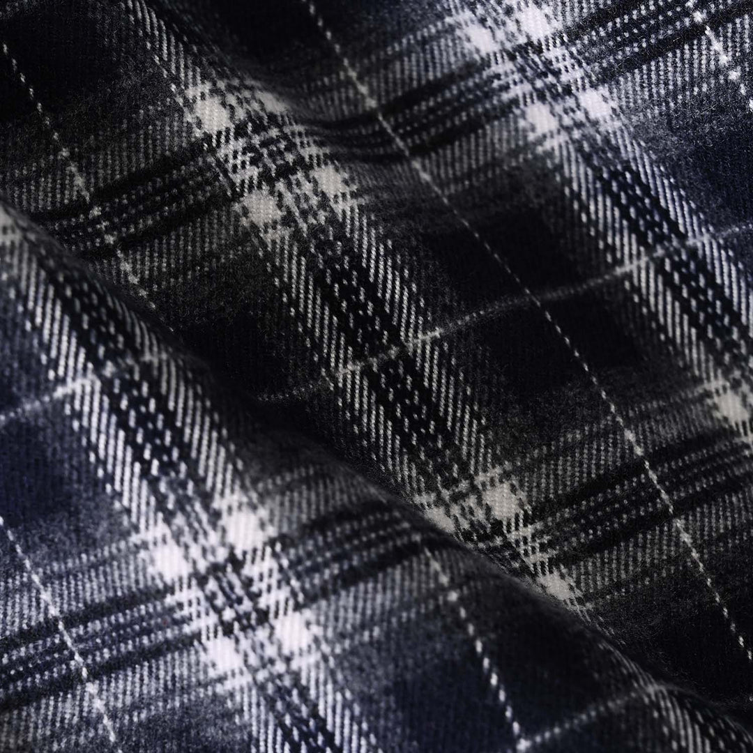 Boys Flannel Casual Shirt F/S Baseball-GREY