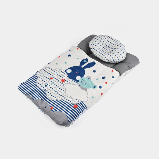Cute Printed Baby Carry Nest with Head Pillow