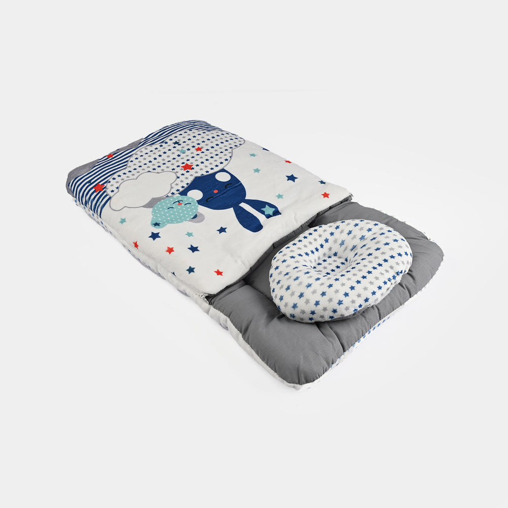 Cute Printed Baby Carry Nest with Head Pillow