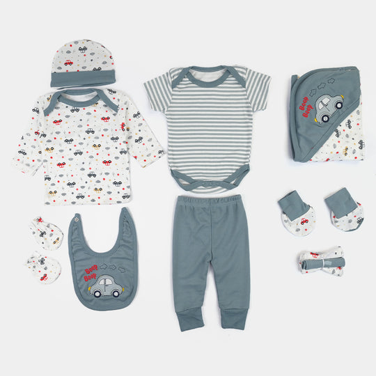 Infant Starter Set 11Pcs Car Faded Denim