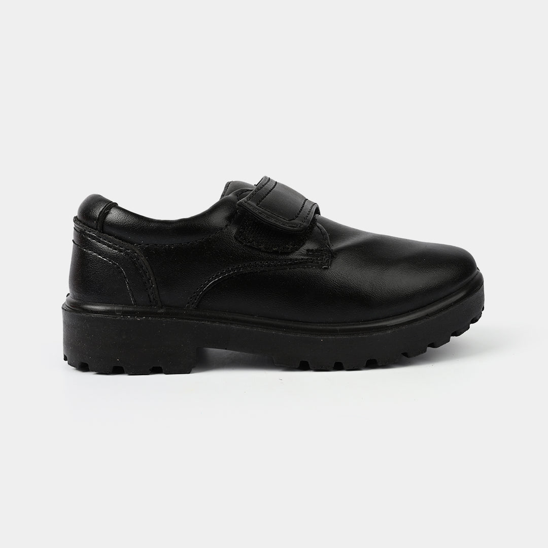 Boys School Shoes KR-02-BLACK