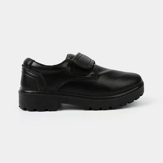 Boys School Shoes KR-02-BLACK
