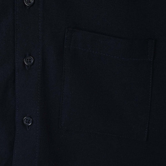 Boys Yarn Dyed Casual Shirt F/S Golden Days-NAVY